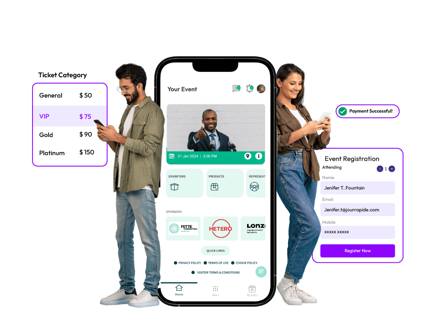 App for On-spot Registration & Ticketing