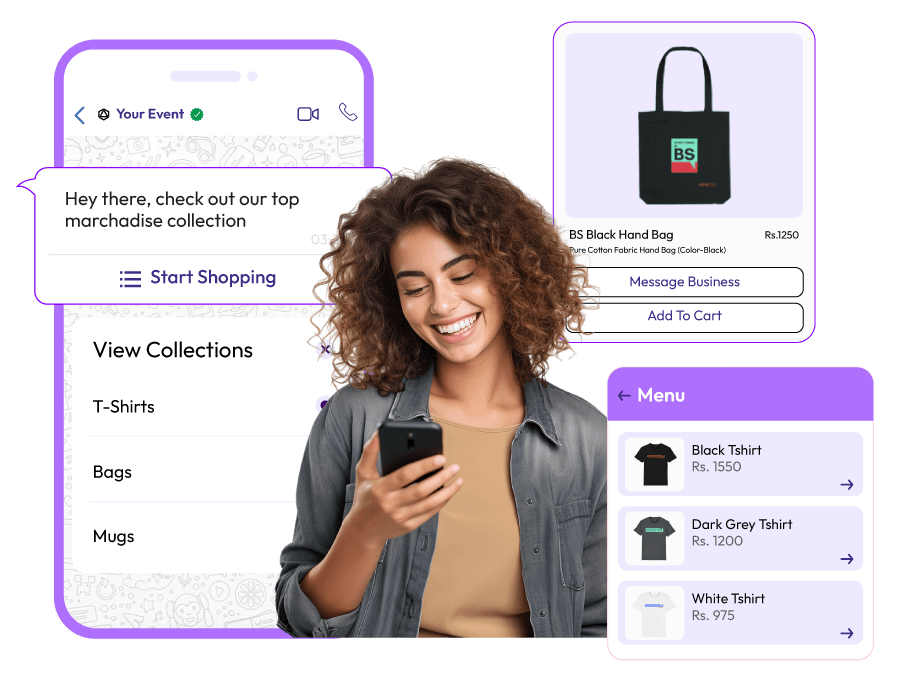 Sell Event Merchandise via WhatsApp