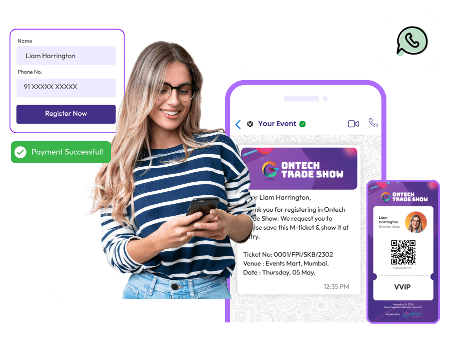 WhatsApp-Driven Digital Badge and Ticketing